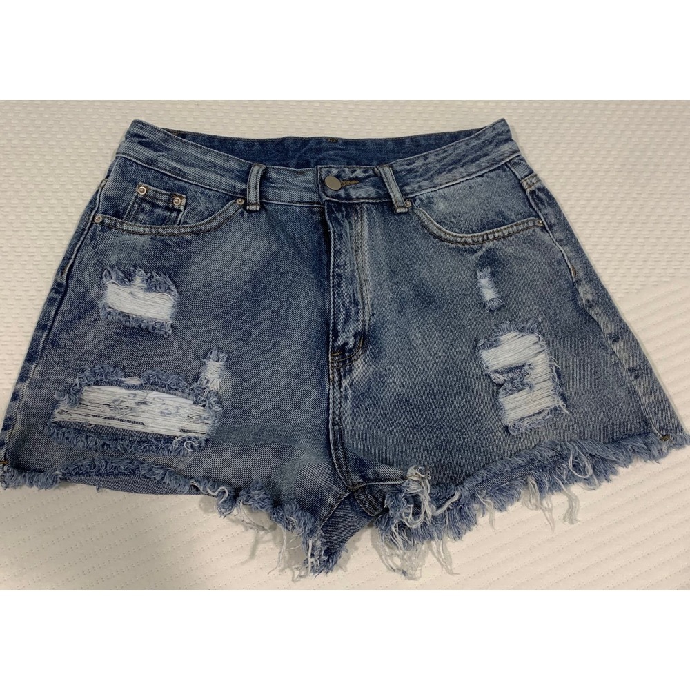 SHEIN Distressed denim shorts size large